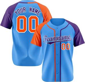 Maillots de baseball imprimés à boutons complets personnalisables pour adultes OEM uniformes de sport respirants à séchage rapide pour hommes et femmes personnalisés - Product Image 1