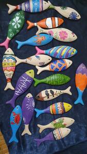 Peces Decorativos de Madera Estilo Driftwood, Hechos a Mano, para Decoración Ecológica del Hogar y Alojamientos - Product Image 4