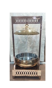 Calentador de Comida de Acero Inoxidable de Alta Calidad y Durabilidad, Diseño Art Deco, Color y Tamaño Personalizables, Juego de Buffet ELEGANTE - Product Image 5