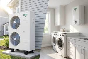 Chauffe-eau à pompe à chaleur air-eau en promotion 10 kW, compresseur électrique instantané sans réservoir, haute efficacité classe A++, boîtier métallique - Product Image 5