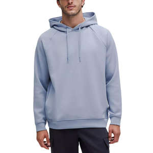 Sweat-shirt à capuche uni de qualité supérieure en gros, OEM personnalisé, coupe classique, manches raglan, sweat-shirt lourd pour hommes - Product Image 1