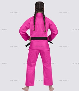 Pink jiu jitsu gi pour femmes sur mesure bjj gi avec finition de haute qualité conception de motif précis sur le prix bon marché meilleur gi - Product Image 4