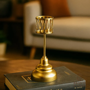 Exclusive <b>Candle</b> Holder for Tabletop Decor Elegant Metal <b>Candle</b> Holder for Weddings Romantic <b>Dinners</b> Home Parties and Stylished - Product Image 3