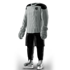 Conjuntos de hockey sobre hielo transpirables de secado rápido unisex personalizados al por mayor, uniforme de ropa de hockey sobre hielo unisex a la venta - Product Image 4