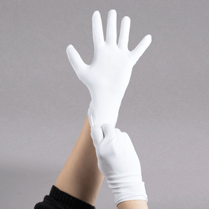 Guantes de inspección de nailon blanco con revestimiento de PU, transpirables, logotipo personalizado, guantes de trabajo de seguridad para industria ligera a granel al por mayor - Product Image 3
