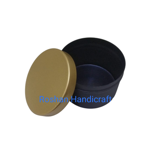 Tarro de vela de hierro y Metal negro de la mejor calidad, tapa dorada, diseño conveniente, portavelas para cumpleaños, decoración de mesa de Navidad, precio bajo - Product Image 5