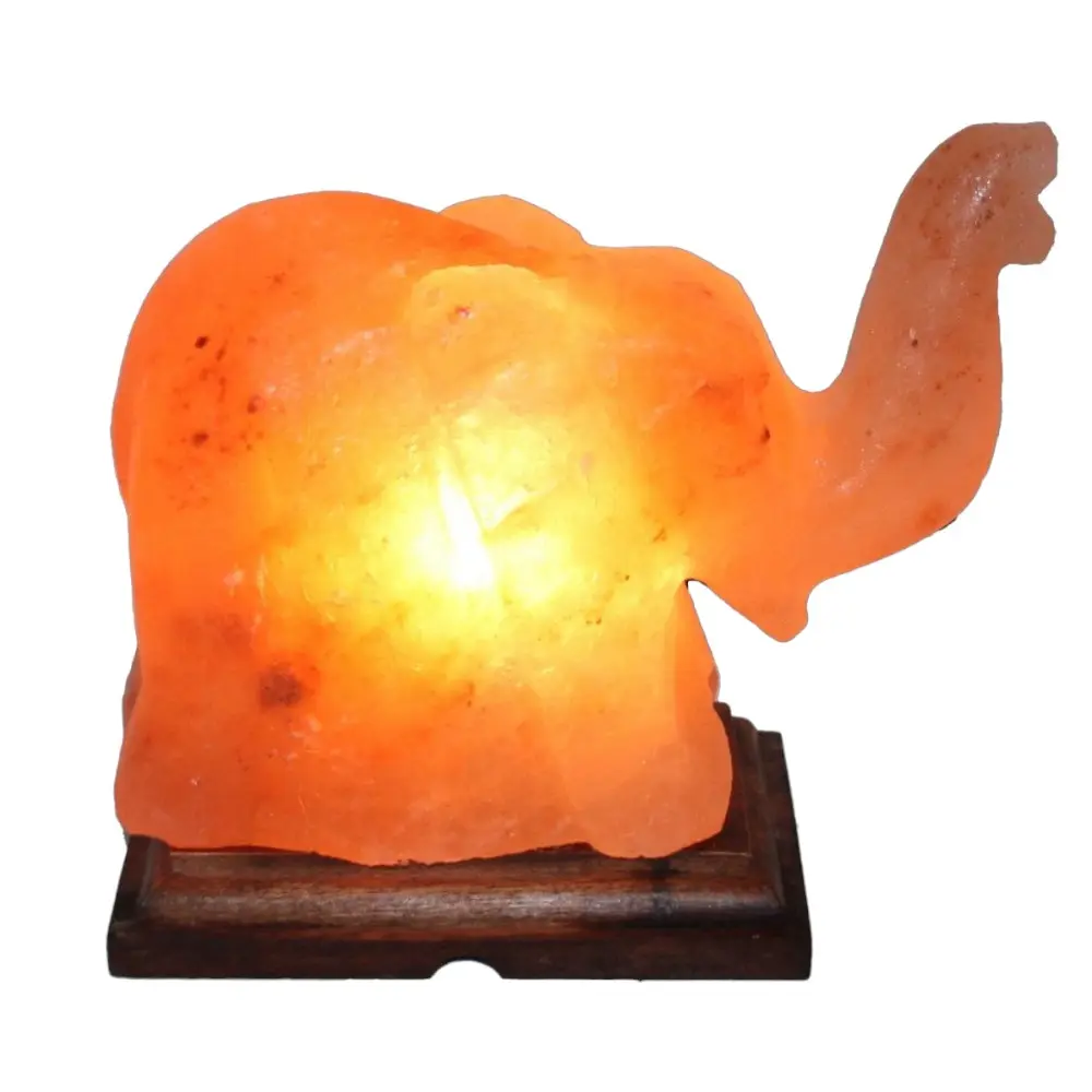 순수 히말라야 소금으로 만든 코끼리 모양의 소금 램프 Sian 기업의 최적 건강 혜택