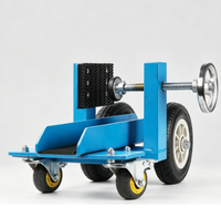 Chariot de manutention de verre avec pince réglable pour le transport de feuilles de verre et de dalles de pierre