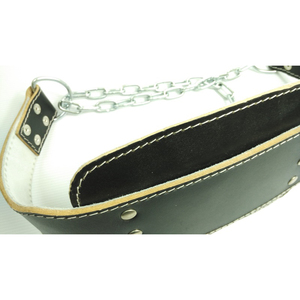 Ceinture de musculation en cuir premium personnalisable, protection avancée, chaîne solide, réglable, robuste, pour entraînement en salle de sport - Product Image 6
