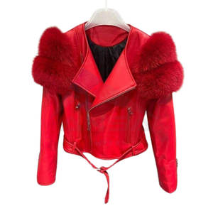 Veste en cuir pour femme de haute qualité, nouvelle collection, design tendance, doublure en polyester, manches longues, fermeture éclair, pour l'automne - Product Image 6