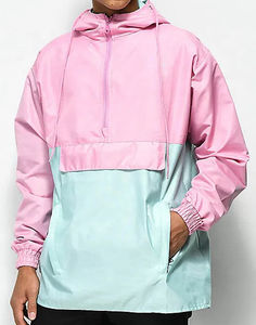 Veste coupe-vent légère pour homme avec logo personnalisé au meilleur prix, veste coupe-vent tendance à boutons, col rabattu - Product Image 3