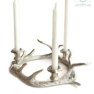 Décoration ronde en métal et aluminium Table ronde Top Best-seller Bougeoir Décoration de Noël - Product Image 6