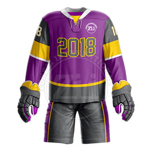 Dernier design, haute qualité, nouvelle arrivée, uniforme de hockey sur glace, service OEM, équipe personnalisée, respirant, léger, 100% polyester - Product Image 2