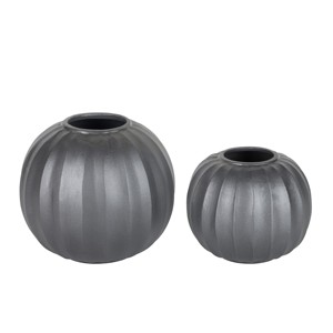 Burnt Grey Decorative Metal Flower <b>Vase</b> Luxury Decorative Hammered <b>Table</b> <b>Vases</b> For Nordic Home Decoration - Product Image 3