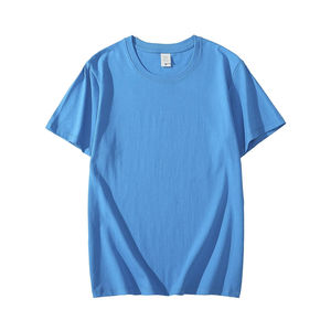 100% pur coton été haut hommes à manches courtes col rond style à la mode haut à manches courtes respirant T-shirt - Product Image 1