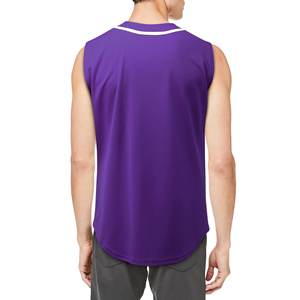 Venta al por mayor personalizado sin mangas de béisbol Jersey blanco personalizado nombre del equipo camisetas personalizables estilos de camisa - Product Image 4