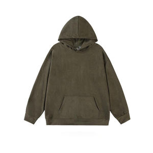 Sweat à capuche décontracté pour homme, mode d'hiver, confortable et élégant, disponible en plusieurs tailles, tissu doux et chaud, 100% coton, uni teint - Product Image 5