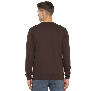 Sudaderas con capucha impresas personalizadas para hombre, jersey con cuello redondo, sudadera con logotipo bordado, tela de lana de algodón 100%, ropa de calle de invierno - Product Image 4