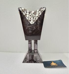 Best-seller Brûleur d'encens Mosaïque verte mubkhakar Accents de gemme turquoise verte Décoration intérieure Brûleur de parfum Bakhoor Au meilleur prix - Product Image 3