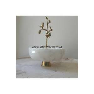 Meilleure vente de bol en marbre de qualité supérieure centre de table pour la maison et l'hôtel bol en marbre décoratif de service de nourriture à bas prix indien - Product Image 2