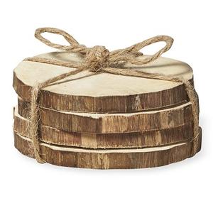 Posavasos de madera natural a granel con posavasos de fábrica, posavasos de madera con logotipo personalizado, posavasos de madera de nogal, bambú, taza de regalo redonda en blanco, alfombrillas y almohadillas - Product Image 1