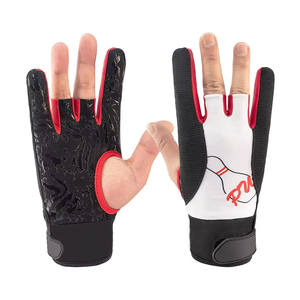 Guantes de Bolos de 3 Dedos, Diseño de Palma Antideslizante con Dedos Descubiertos, Transpirables, Ligeros, Correa Ajustable, Servicio OEM Personalizado - Product Image 6