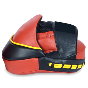 Color negro naranja de la más alta calidad de cuero PU personalizado en forma curva lucha punzonado boxeo Micro mitones POR INCREÍBLES INDUSTRIAS - Product Image 4