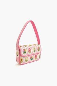 Sac à main de soirée élégant, fait à la main, en coton perlé, motif tortue de mer, imprimé à l'écran sur soie, à thème océanique, HUSSAIN CRAFTS - Product Image 3