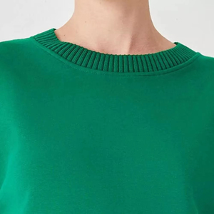 Sudaderas informales de cuello redondo de alta calidad para mujer, sudaderas con capucha transpirables antipilling de color personalizado de secado rápido para mujer - Product Image 2
