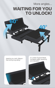 Электрический каркас кровати Dreamotion с зонированной регулировкой, полным подъемом и бесшумным механизмом, напрямую от производителя - Product Image 5