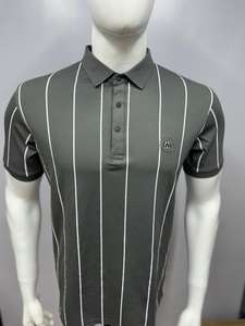 Getzo เสื้อยืดโปโลสำหรับผู้ชาย, ผ้าฝ้าย100% ลำลองปักโลโก้ - Product Image 2