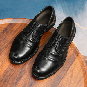 รองเท้าทำงานหนังวัวทนทาน พร้อมซับในป้องกันกลิ่นและรองรับแรงกระแทก รองเท้าลำลองสำหรับผู้ชาย รองเท้าใส่ทุกวัน - Product Image 3