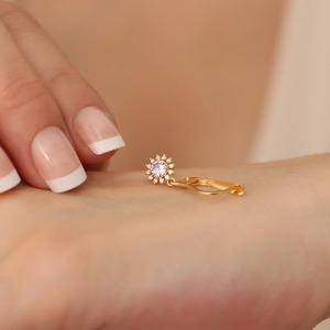 Pendientes de Plata de Ley 925 con Topacio Blanco, Joyería Hecha a Mano, Estilo Bohemio, para Mujer, Regalo de Boda para Esposa - Product Image 4