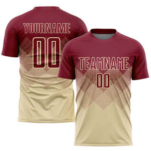 เสื้อฟุตบอลแบบซับลิเมชั่นสั่งทำพิเศษ 100% โพลีเอสเตอร์ สำหรับทุกเพศ ขายส่ง ชุดฟุตบอลแห้งเร็ว ระบายอากาศได้ดี ชุดกีฬาแบบปรับแต่งได้ - Product Image 2