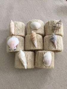 Vente en gros pas cher Anneau de serviette en rotin avec strass boucle de serviette pour décor de serviette de mariage - Product Image 6