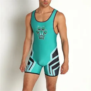 Vêtements de sport et fitness une pièce pour hommes, respirants et extensibles, combinaison moulante de boxe pour la lutte, dynamophilie, été - Product Image 4