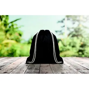 Customizable MOIRA <b>Canvas</b> <b>Drawstring</b> Sportpacks Promotional Merchandising <b>Bag</b> - Product Image 4