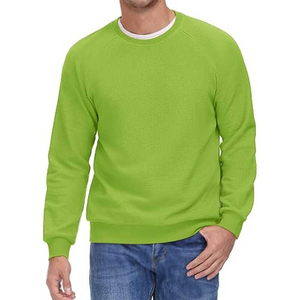 Pull en laine tricoté à col rond ample pour homme, chemise de base, automne hiver, nouveau style, version coréenne, grande taille, col rond - Product Image 3