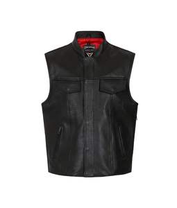 Chaleco de cuero genuino vintage: un elemento básico de moda clásico Durabilidad atemporal Elegancia elegante Moda Mate Brillante - Product Image 4