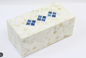 Une Incrustation Coffrets Cadeaux En Bois Nacre Résine Décoration MDF Conseil Poli Technique FWE pour La Maison Wending Box - Product Image 3