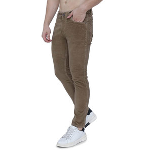 Gran oferta, pantalones de pana Cargo de peso medio para hombre, pantalones casuales de patrón recto más vendidos con bolsillos, cintura media de invierno - Product Image 1