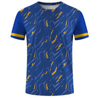Kaos Pria Ukuran Besar Sublimasi Custom Print Bahan Polyester - Cepat Kering, Bernapas, Kain Kanvas 220g