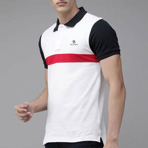 T-shirt polo d'été à manches courtes de haute qualité pour hommes, avec logo personnalisé, tissu tricoté en polyester teint uni et durable de couleur unie - Product Image 3