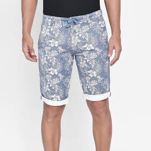 Pantalones Cortos Casuales de Verano para Hombre, Estampado Floral, Ligeros, para la Playa, Hasta la Rodilla, de Algodón No Tejido, para Uso Diario, Estilo Hip Hop - Product Image 1