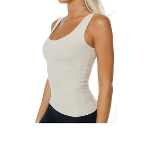 Nouveauté, meilleure qualité, débardeurs courts à boutons unis pour femmes, en spandex/coton, design personnalisé, haut pour femmes, Bangladesh - Product Image 2