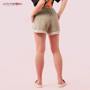 Pantalones cortos deportivos para correr para mujer con dobladillo dividido lateral y ajuste cómodo para entrenar pantalones cortos transpirables para correr para mujer - Product Image 3