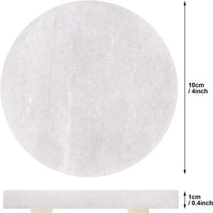 White <b>Ceramic</b> Classic <b>Coasters</b> Set of 6 with Bling Particles Eco-Friendly Durable Drink Mats - Product Image 3