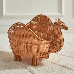Adorable panier de rangement en forme de chat, accessoires pour nouveau-nés, paniers pour enfants en rotin faits à la main - Product Image 4