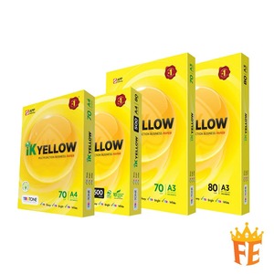 IK กระดาษถ่ายเอกสาร A4สีเหลืองเนื้อเรียบมากประสิทธิภาพการพิมพ์การทำงานยาวนานพร้อมกระดาษถ่ายเอกสาร A4สีเหลือง IK คุณภาพมีในสต็อก - Product Image 4