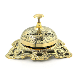 Base de conception créative en forme de crabe poli uni élégant pour cloche de table en métal de comptoir d'hôtel de bureau à un excellent prix - Product Image 5